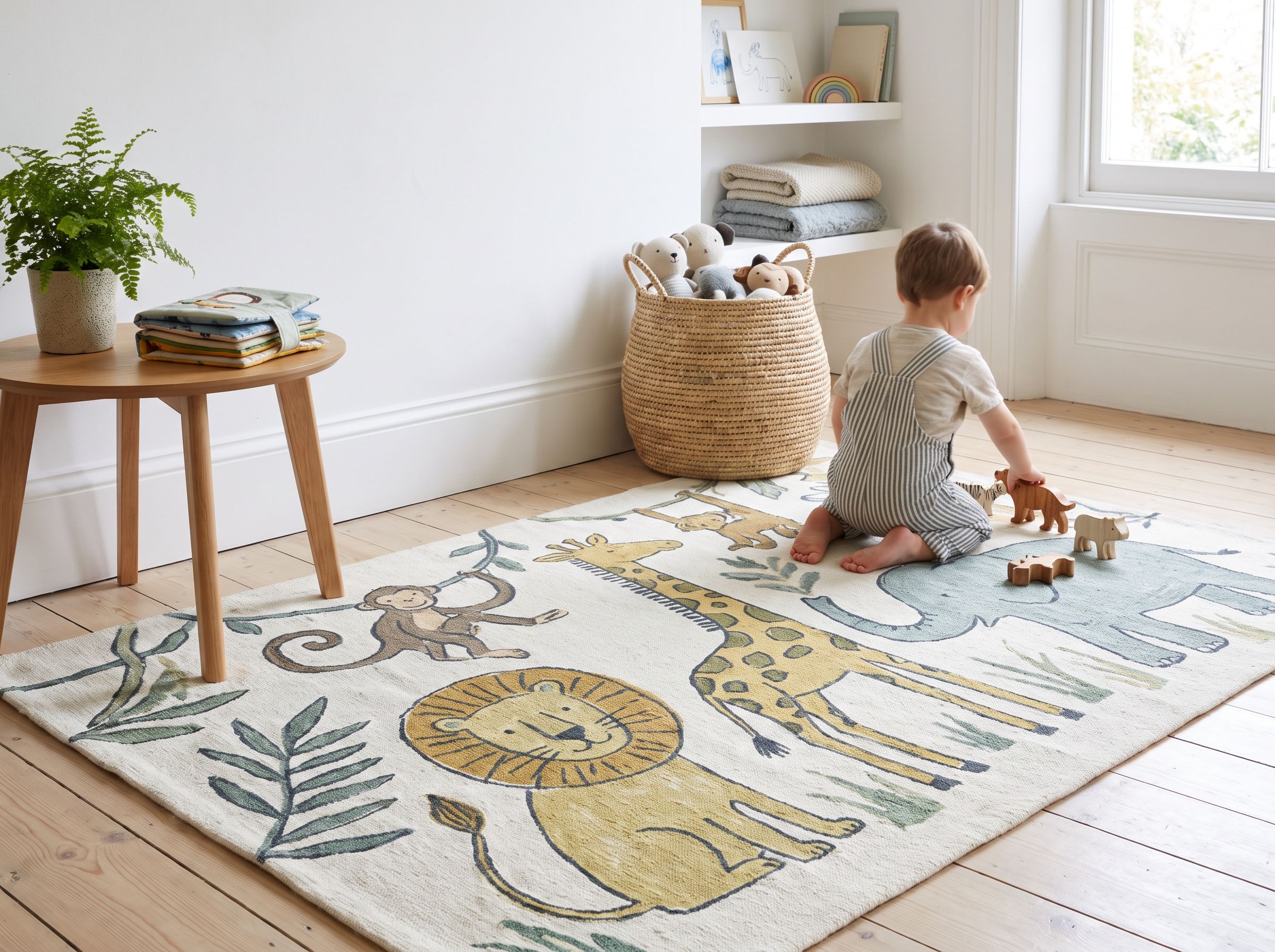 Quels motifs de tapis confortent le plus les enfants